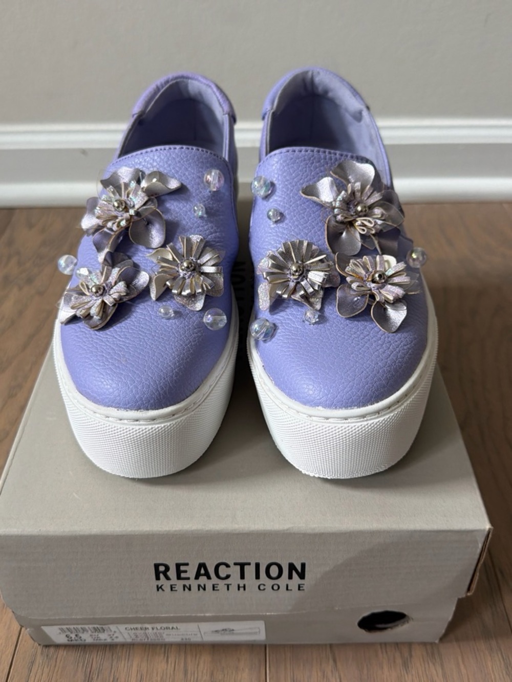 Kenneth Cole Lavender Floral Sneakers